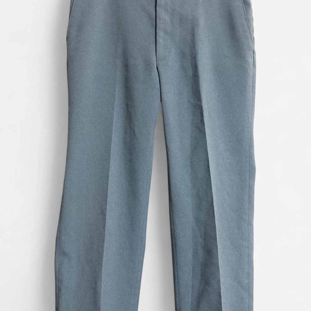 Levis Action Slacks Vintage Sta-Prest Blue Grey Workwear Pants 36x30